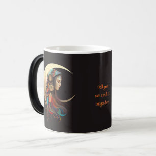 Maak Je Eigen Boho Halve Maan & Veren Magische Mok