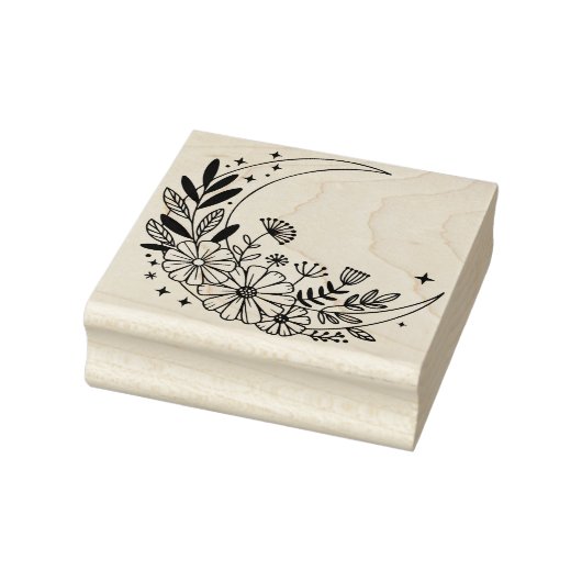 Maak je eigen Boho Halvemaan Bloemstuk Rubberstempel (Stempel)