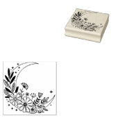Maak je eigen Boho Halvemaan Bloemstuk Rubberstempel (Gestempeld)