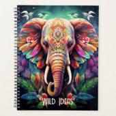 Maak je eigen Boho Jungle Olifant Planner (Voorkant)