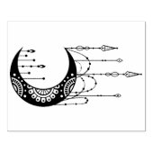 Maak Je Eigen Boho Mandala Maan Silhouet Rubberstempel (Afrduk)
