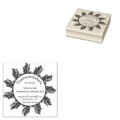 Maak Je Eigen Boho Veren Logo Rubberstempel (Gestempeld)