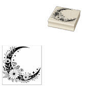Maak Je Eigen Boho Wilde Bloemen Halve Maan Rubberstempel (Gestempeld)