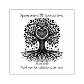 Maak Je Eigen Boom van de Liefde Handfasting Bedan Rubberstempel (Afrduk)