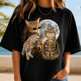 MAAK JE EIGEN Bootleg Kat Foto T-shirt Cadeau
