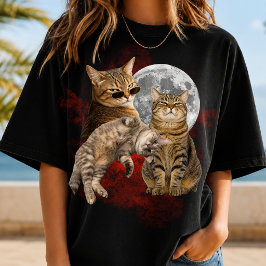 MAAK JE EIGEN Bootleg Kat Foto T-shirt Cadeau