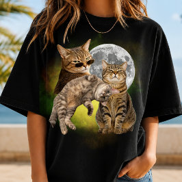 MAAK JE Eigen Bootleg Kat Foto T-shirt Cadeau