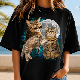MAAK JE Eigen Bootleg Kat Foto T-shirt Cadeau