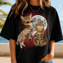 MAAK JE EIGEN Bootleg Kat Foto T-shirt Cadeau