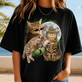 MAAK JE Eigen Bootleg Kat Foto T-shirt Cadeau