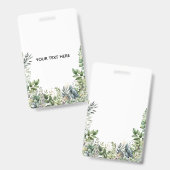 Maak Je Eigen Botanische Ontwerp Badge (Voor- en achterkant)