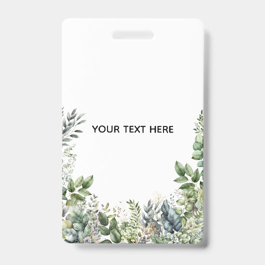Maak Je Eigen Botanische Ontwerp Badge (Voorzijde)