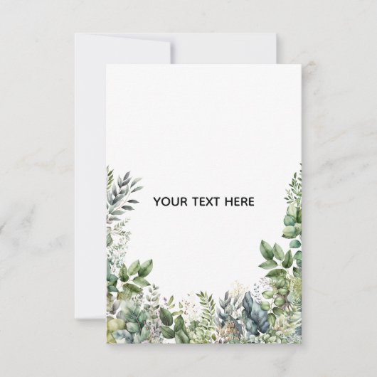 Maak Je Eigen Botanische Ontwerp Bedankkaart (Voorkant)