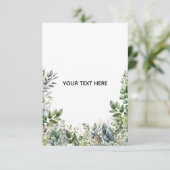 Maak Je Eigen Botanische Ontwerp Bedankkaart (Staand voorkant)