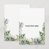 Maak Je Eigen Botanische Ontwerp Bedankkaart (Voorkant / Achterkant)