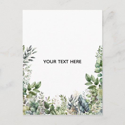 Maak Je Eigen Botanische Ontwerp Briefkaart (Voorkant)