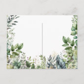 Maak Je Eigen Botanische Ontwerp Feestdagenkaart (Achterkant)