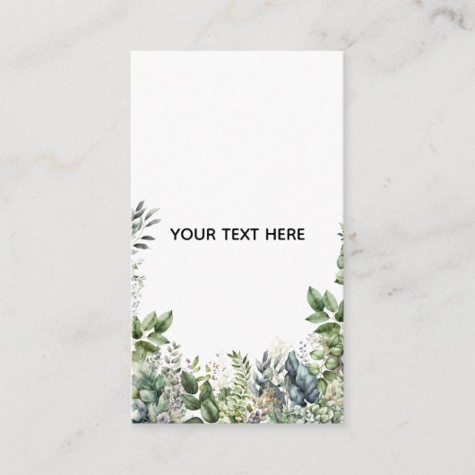 Maak Je Eigen Botanische Ontwerp Informatiekaartje (Voorkant)