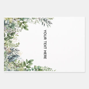 Maak Je Eigen Botanische Ontwerp Inpakpapier Vel