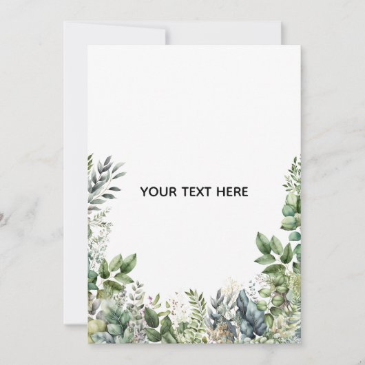 Maak Je Eigen Botanische Ontwerp Kaart (Voorkant)