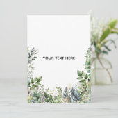 Maak Je Eigen Botanische Ontwerp Kaart (Staand voorkant)