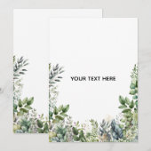 Maak Je Eigen Botanische Ontwerp Kaart (Voorkant / Achterkant)