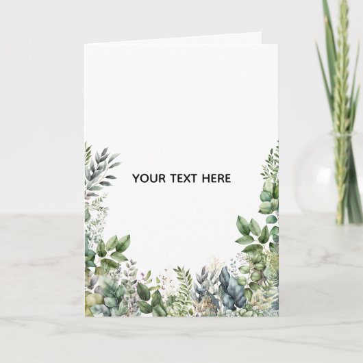 Maak Je Eigen Botanische Ontwerp Kaart (Voorkant)