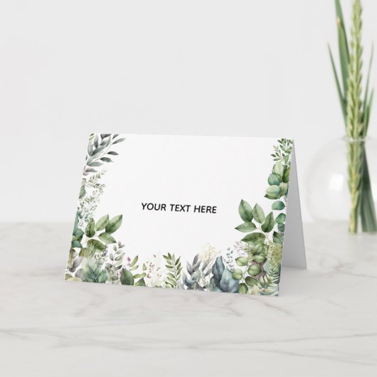 Maak Je Eigen Botanische Ontwerp Kaart (Voorkant)