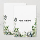 Maak Je Eigen Botanische Ontwerp Kaart (Voorkant / Achterkant)