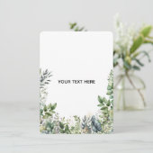 Maak Je Eigen Botanische Ontwerp Kaart (Staand voorkant)