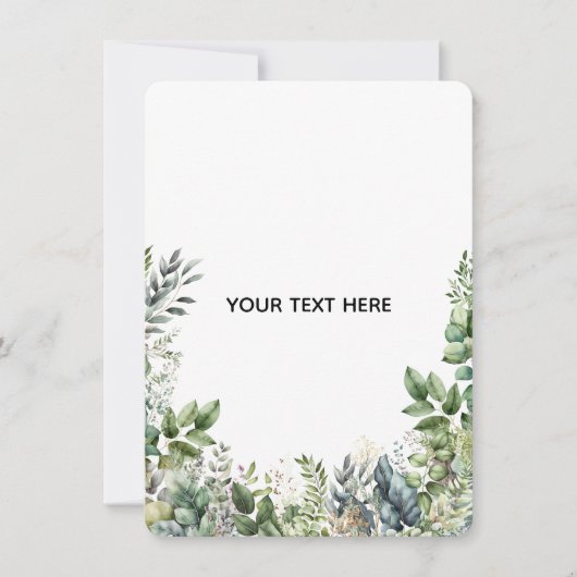 Maak Je Eigen Botanische Ontwerp Kaart (Voorkant)
