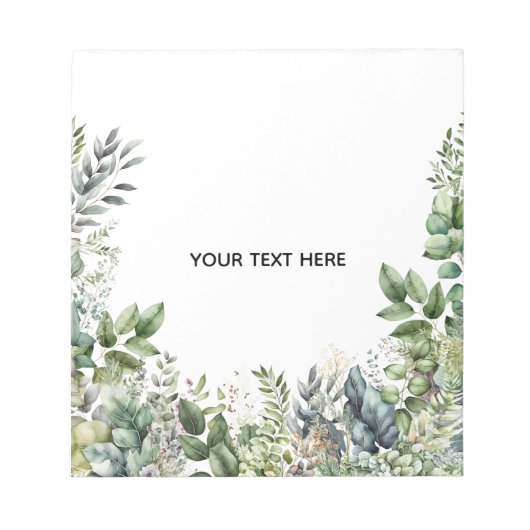 Maak Je Eigen Botanische Ontwerp Notitieblok (Voorkant)