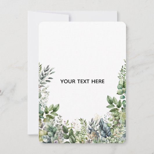 Maak Je Eigen Botanische Ontwerp Notitiekaartje (Voorkant)