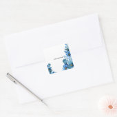 Maak Je Eigen Botanische Ontwerp Vierkante Sticker (Envelop)