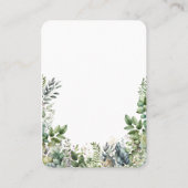 Maak Je Eigen Botanische Ontwerp Visitekaartje (Achterkant)