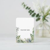 Maak Je Eigen Botanische Ontwerp Visitekaartje (Staand voorkant)