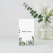 Maak Je Eigen Botanische Ontwerp Visitekaartje (Staand voorkant)