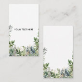Maak Je Eigen Botanische Ontwerp Visitekaartje (Voorkant / Achterkant)