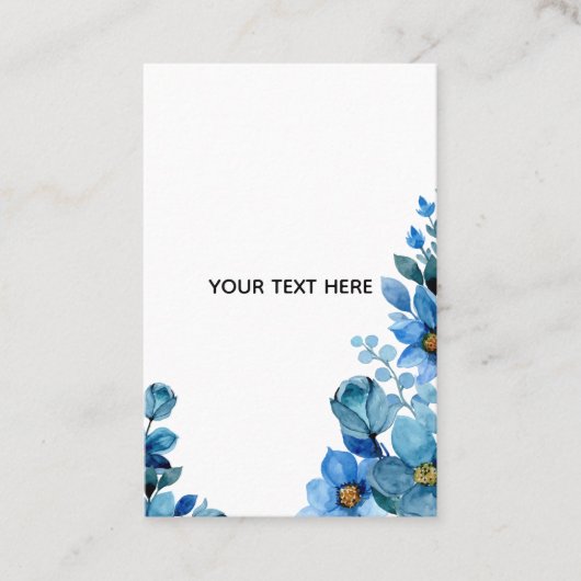 Maak Je Eigen Botanische Ontwerp Visitekaartje (Voorkant)