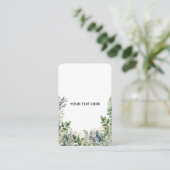 Maak Je Eigen Botanische Ontwerp Visitekaartje (Staand voorkant)