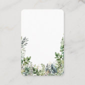 Maak Je Eigen Botanische Ontwerp Visitekaartje (Achterkant)