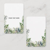 Maak Je Eigen Botanische Ontwerp Visitekaartje (Voorkant / Achterkant)