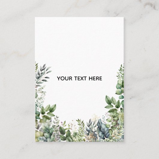 Maak Je Eigen Botanische Ontwerp Visitekaartje (Voorkant)