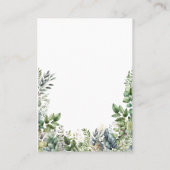Maak Je Eigen Botanische Ontwerp Visitekaartje (Achterkant)