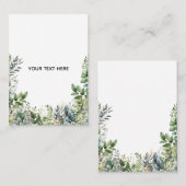 Maak Je Eigen Botanische Ontwerp Visitekaartje (Voorkant / Achterkant)