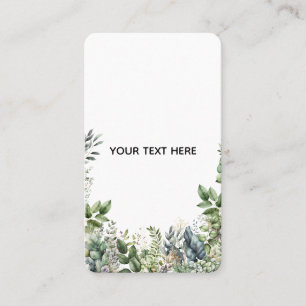 Maak Je Eigen Botanische Ontwerp Visitekaartje