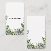 Maak Je Eigen Botanische Ontwerp Visitekaartje (Voorkant / Achterkant)