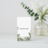 Maak Je Eigen Botanische Ontwerp Visitekaartje (Staand voorkant)