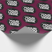 Maak je eigen Bourgogne herhalende logo achtergron Cadeaupapier (Hoek)