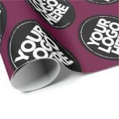 Maak je eigen Bourgogne herhalende logo achtergron Cadeaupapier (Rol Hoek)